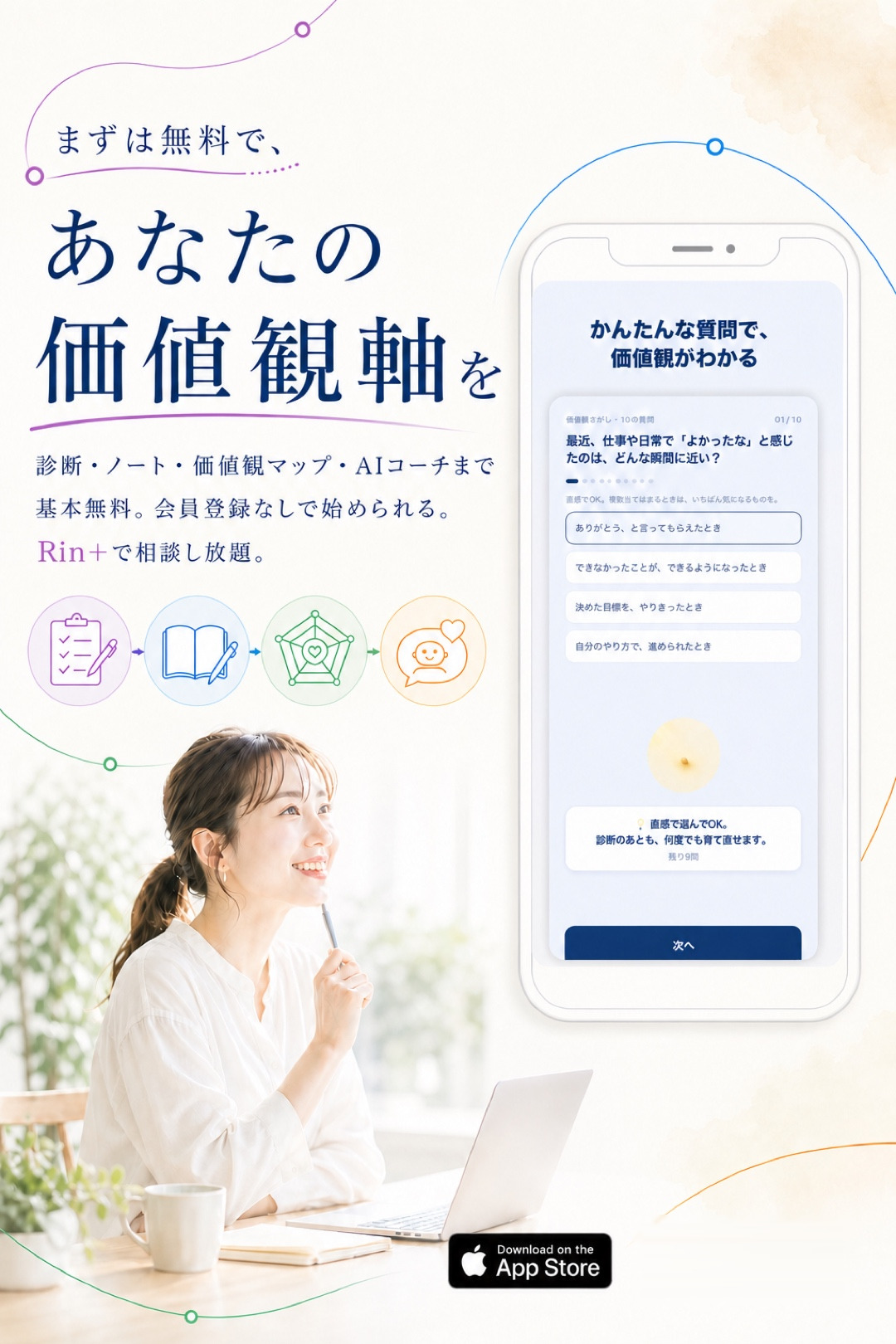 Rin｜価値観が見えると、毎日は選べる。
