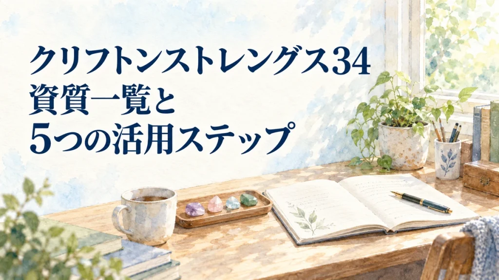 クリフトンストレングス34 資質一覧と 5つの活用ステップ