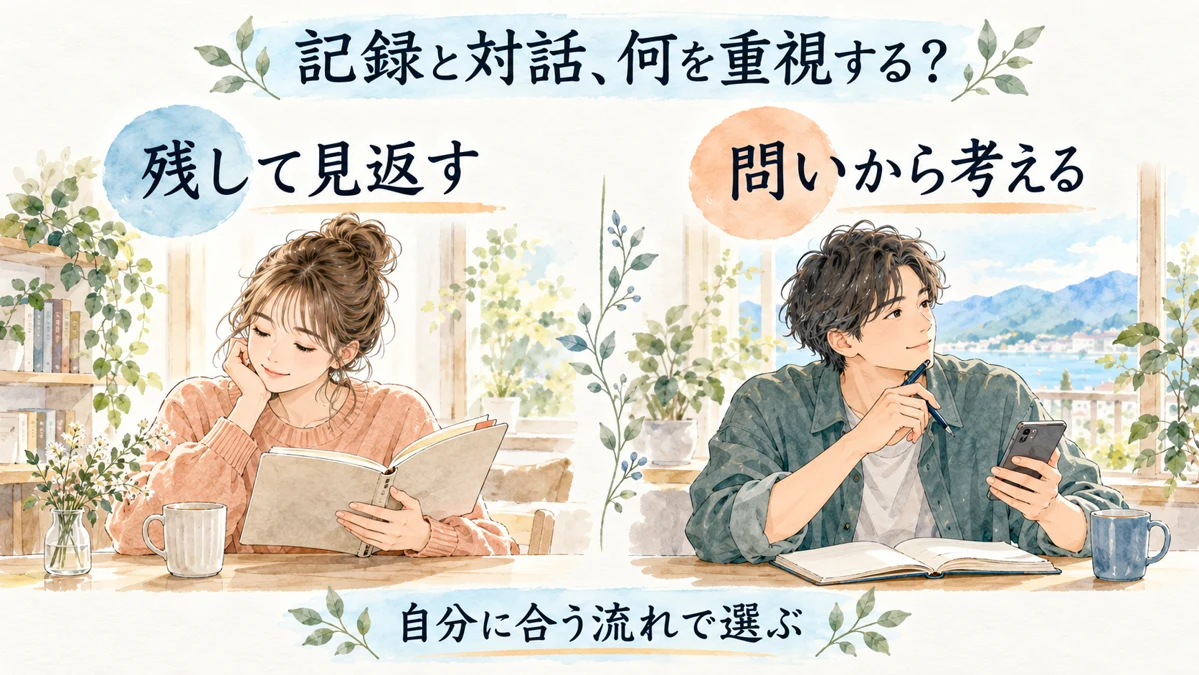 記録を残して見返す使い方と、問いから考える使い方