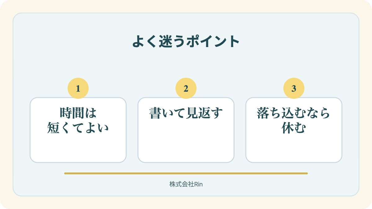 図解:セルフコーチングのやり方に関するよくある質問