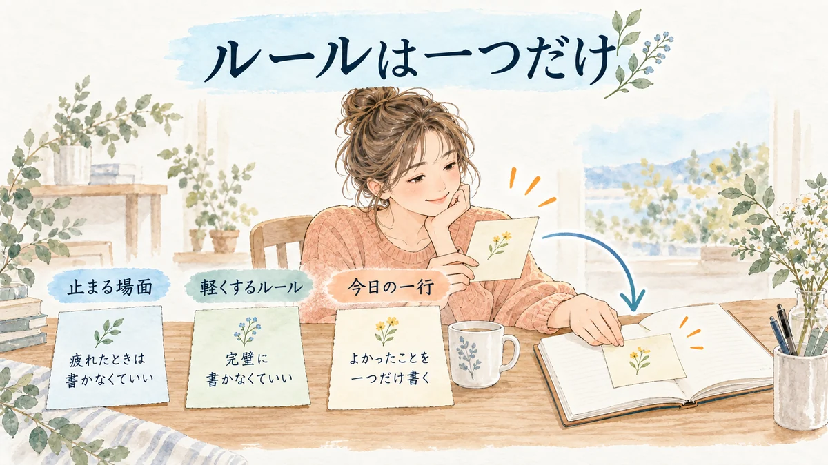 止まる場面を一つ選び、それを軽くするルールを決める