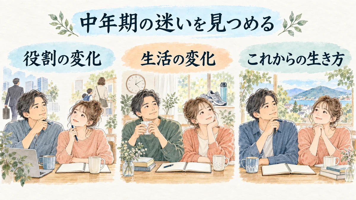 中年期の役割や生活の変化を振り返る